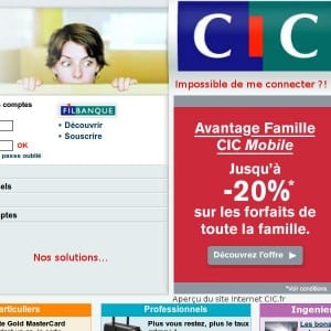CIC.fr Impossible de me connecter au site