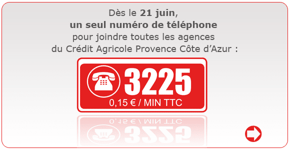 Numéro de téléphone credit agricole PACA